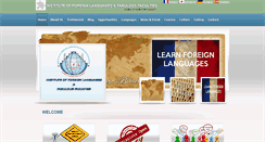 Desktop Screenshot of instituteofforeignlanguages.org